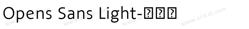 Opens Sans Light字体转换 Opens Sans Light字体转换